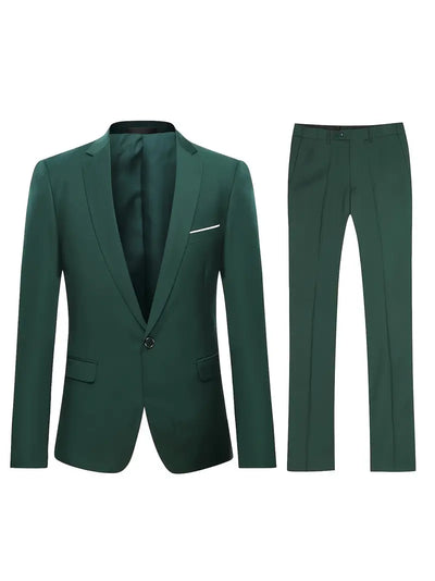 Costume Classique de Bureau pour Homme – Vert