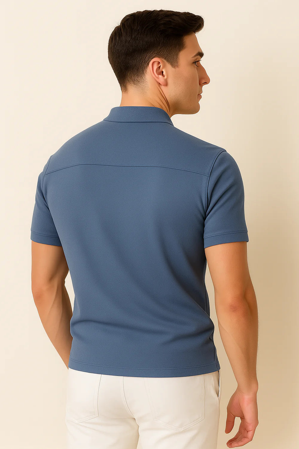 Polo Décontracté Élégant pour Homme – Bleu clair