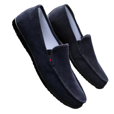 Mocassins classiques en velours côtelé pour hommes