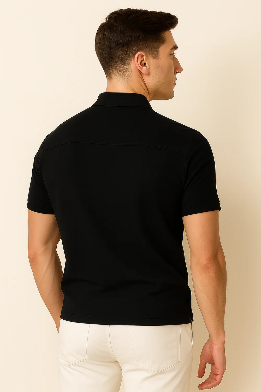 Polo Décontracté Élégant pour Homme – Noir