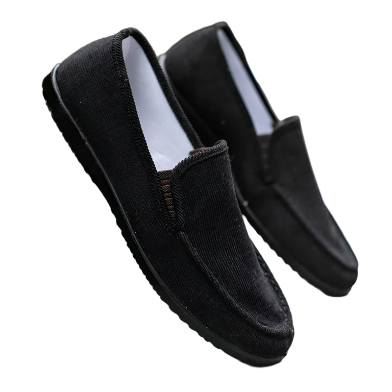 Mocassins classiques en velours côtelé pour hommes