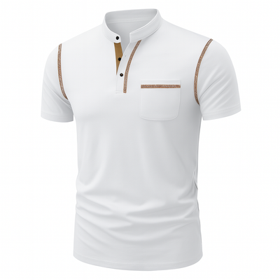 Polo Élégant Décontracté-Chic pour Homme – Blanc