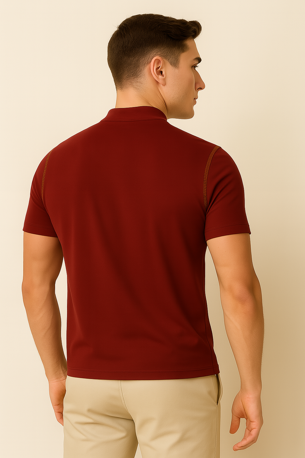 Polo Élégant Décontracté-Chic pour Homme – Rouge