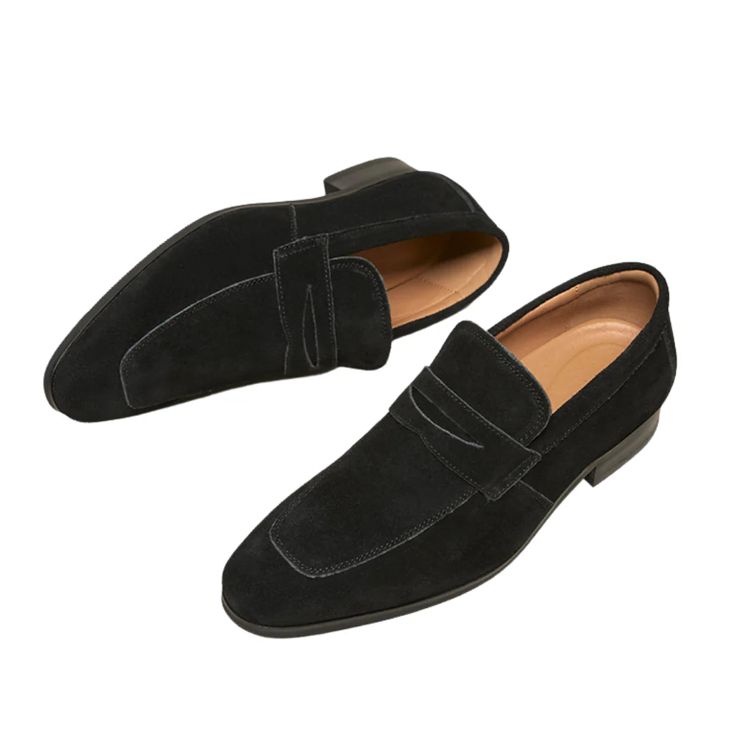 Mocassins formels en daim pour hommes