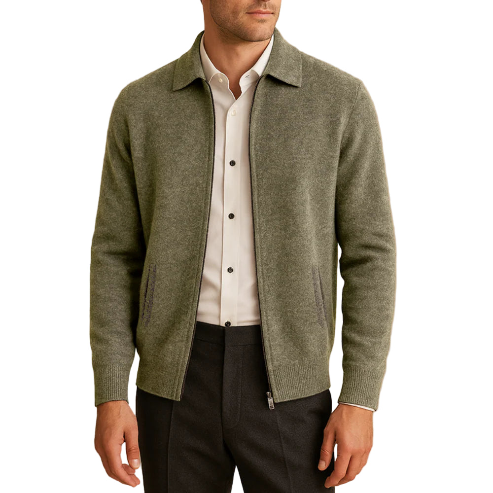 Cardigan Zippé pour Homme – Style Moderne et Élégant