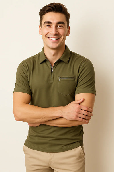 Polo pour Homme au Style Classique – Vert