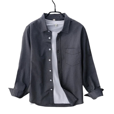 Chemise Oxford d'Été Élégante pour Homme – Noir