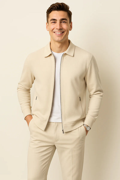 Ensemble Estival Tendance pour Homme – Beige