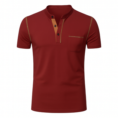 Polo Élégant Décontracté-Chic pour Homme – Rouge
