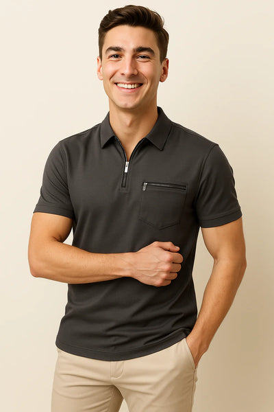 Polo pour Homme au Style Classique – Noir