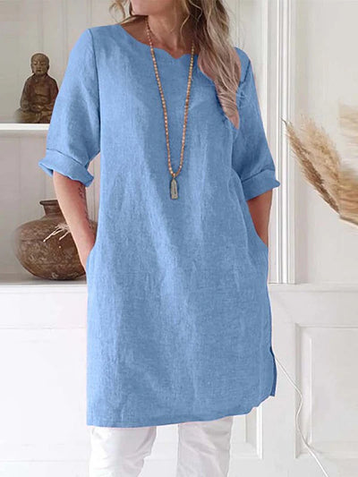 Robe d'été à manches longues pour femmes