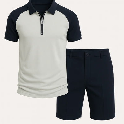 Ensemble Tendance pour Homme pour l'Été – Blanc et Bleu