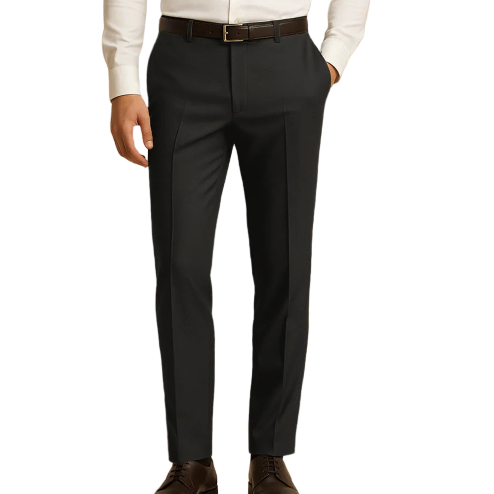 Pantalon Habillé pour Homme – Coupe Droite avec Détails Raffinés