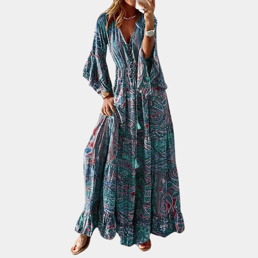 Robe d'été moderne et colorée Boho pour femmes