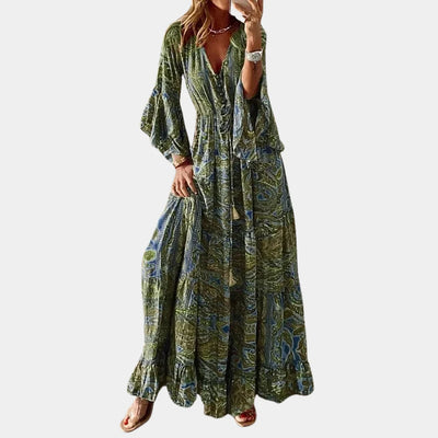 Robe d'été moderne et colorée Boho pour femmes