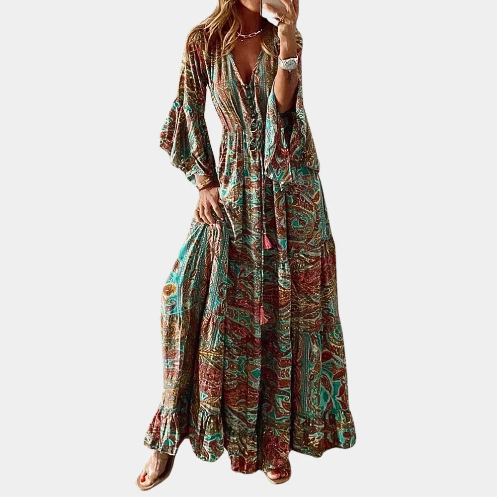Robe d'été moderne et colorée Boho pour femmes