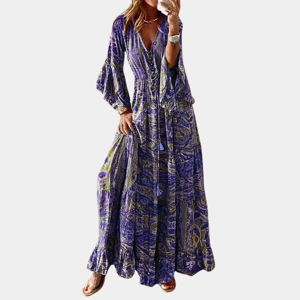 Robe d'été moderne et colorée Boho pour femmes