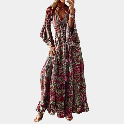 Robe d'été moderne et colorée Boho pour femmes
