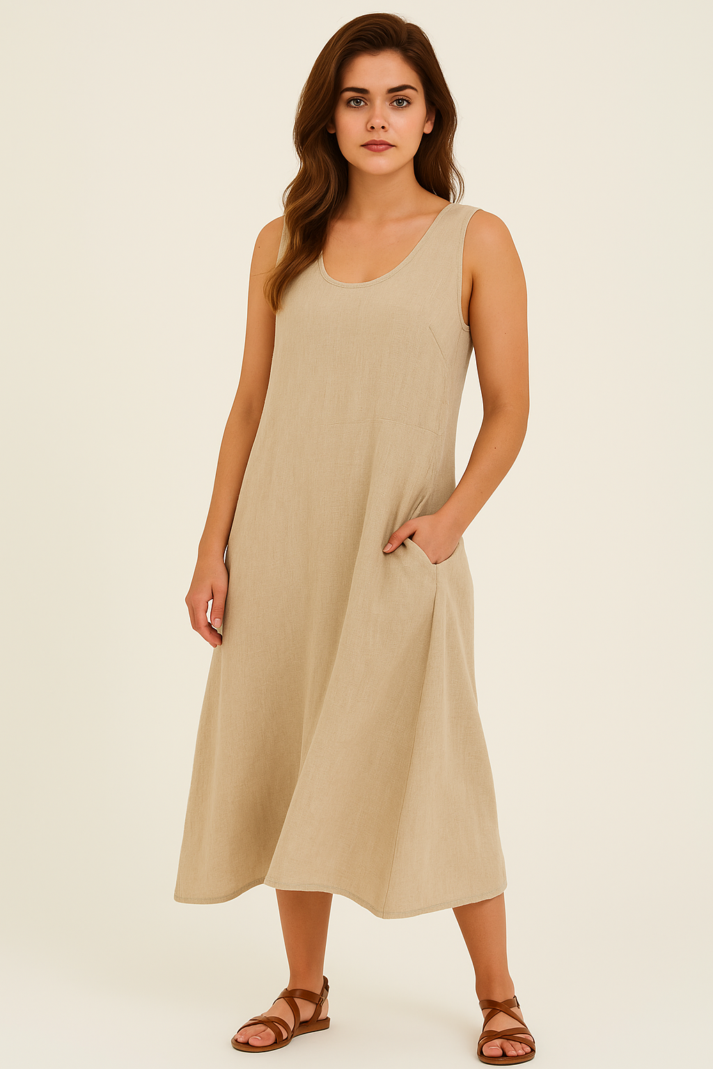 Robe d'été de style moderne aux couleurs pastel pour femmes