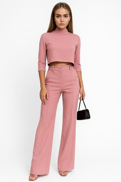 Ensemble d'été pour femmes avec haut court à la mode