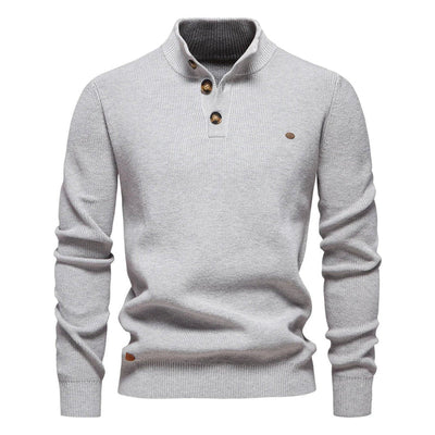 Pull Homme au Style Moderne – Coupe Ajustée – Blanc