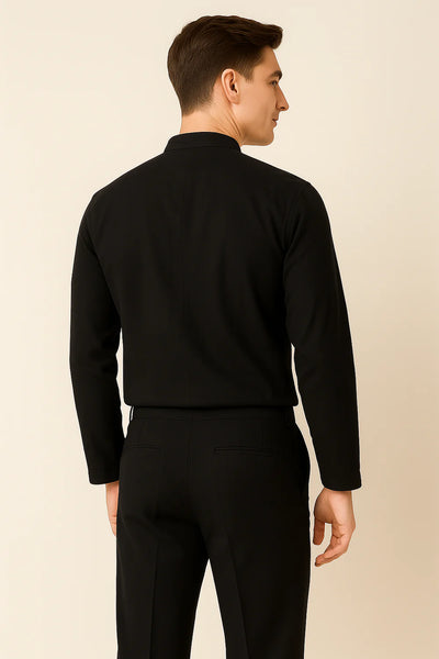 Costume Classique en Lin pour Homme – Noir