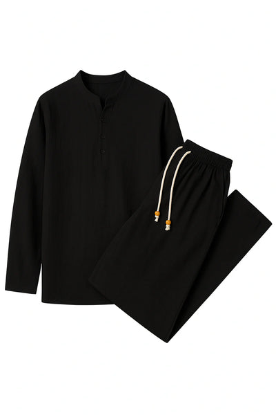 Costume Classique en Lin pour Homme – Noir