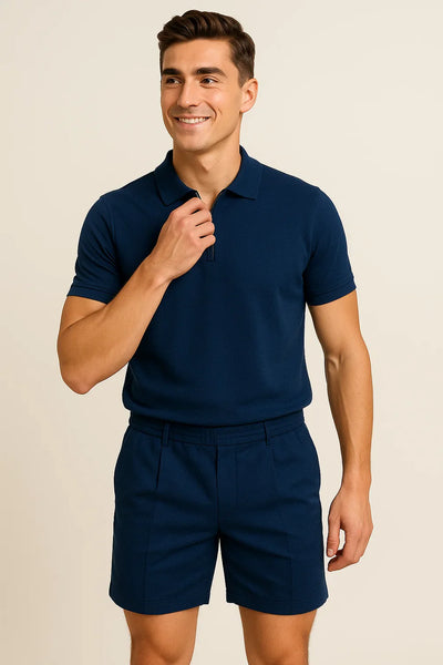 Ensemble Estival Décontracté pour Homme – Bleu foncé