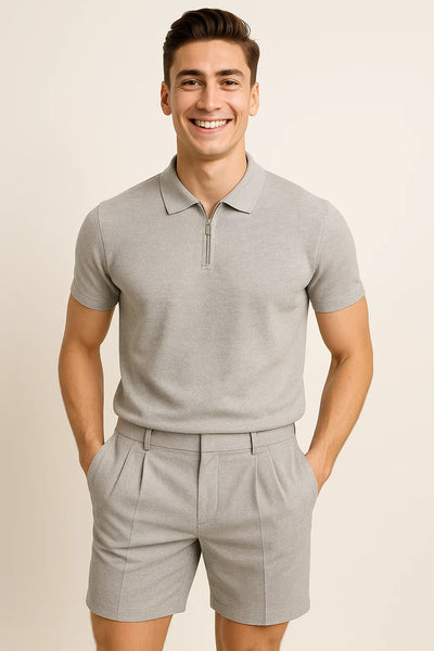 Ensemble Estival Décontracté pour Homme – Gris
