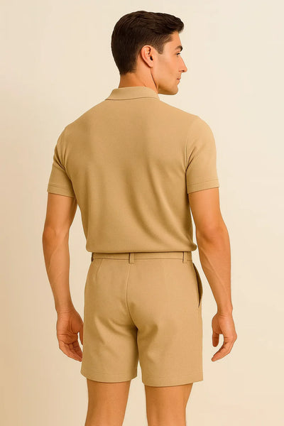 Ensemble Estival Décontracté pour Homme – Kaki