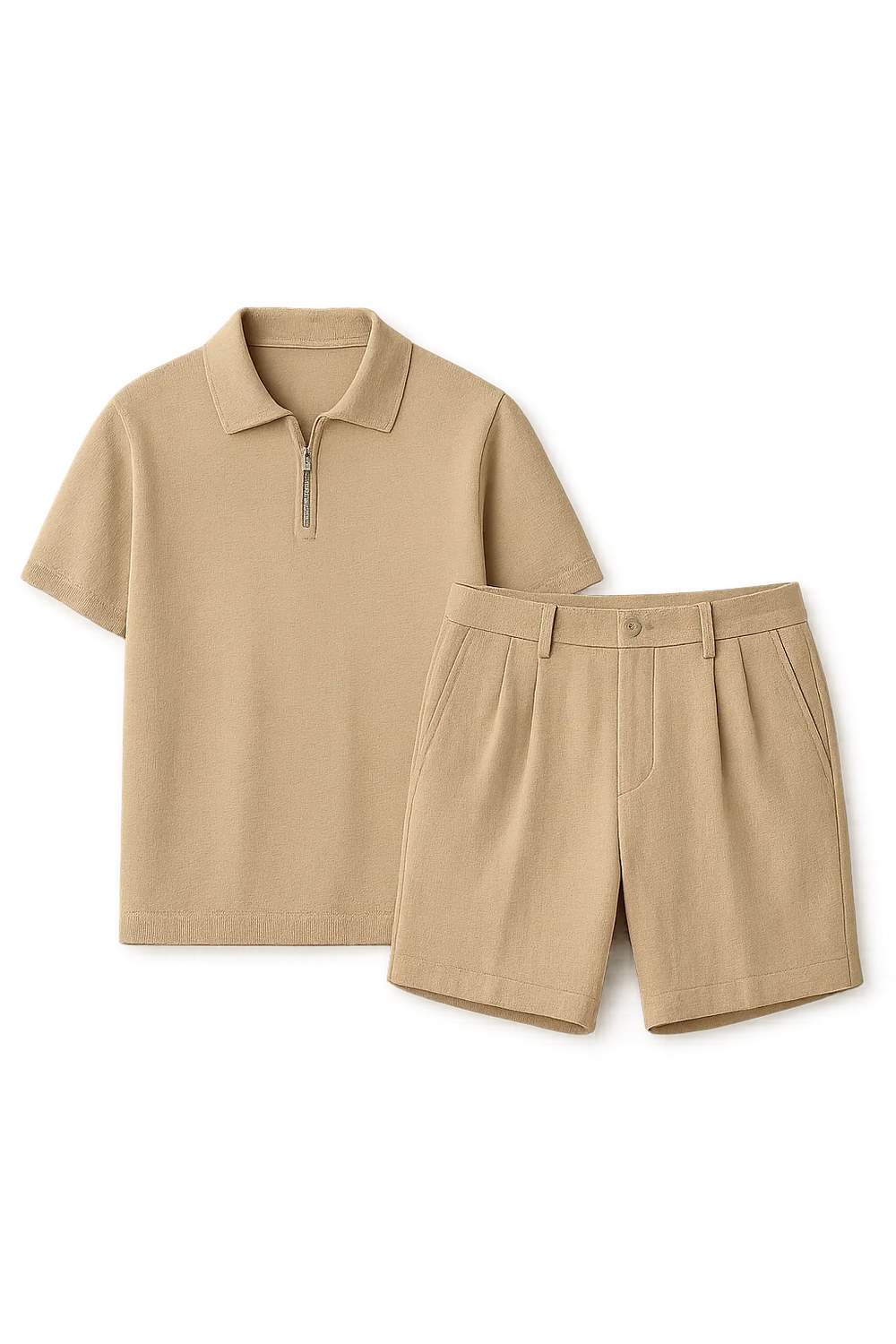 Ensemble Estival Décontracté pour Homme – Kaki