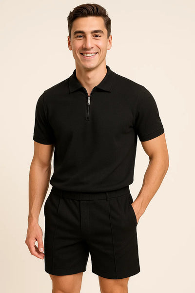 Ensemble Estival Décontracté pour Homme – Noir
