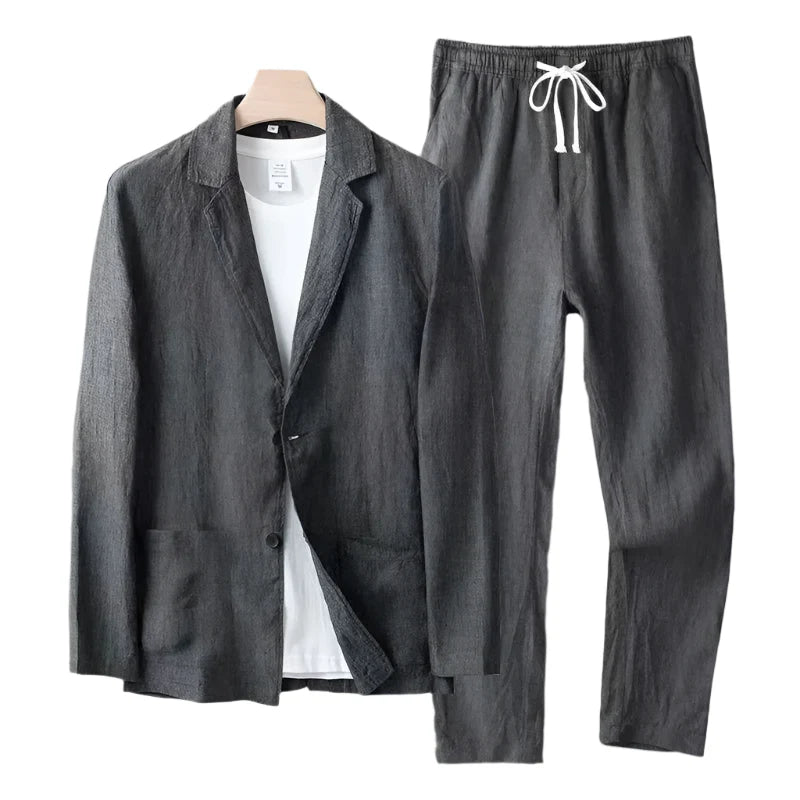 Ensemble d’été élégant pour hommes – Noir