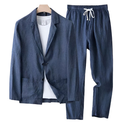 Ensemble d’été élégant pour hommes – Bleu