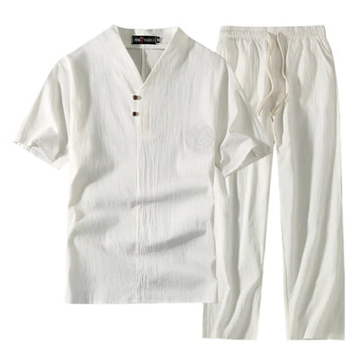 Ensemble Décontracté Moderne pour Homme – Blanc