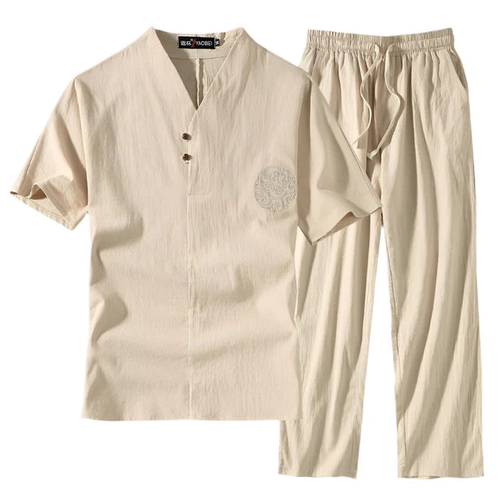 Ensemble Décontracté Moderne pour Homme – Beige