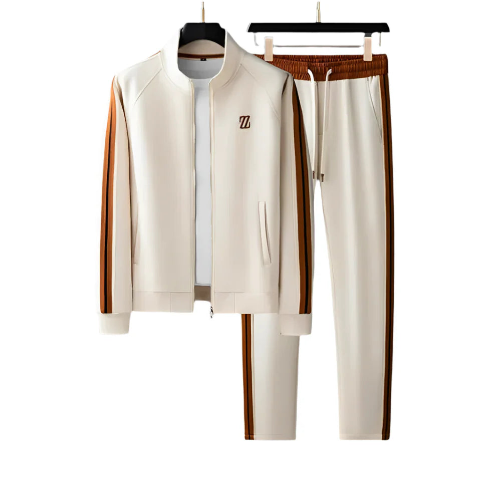 Ensemble élégant pour hommes – Polo et short – Beige
