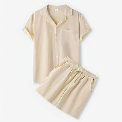 Ensemble Tendance d'Été pour Homme Beige