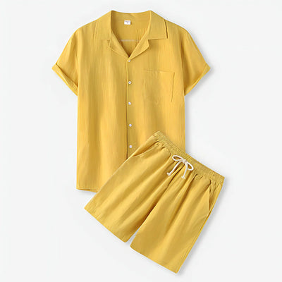 Ensemble Estival Tendance pour Homme – Jaune