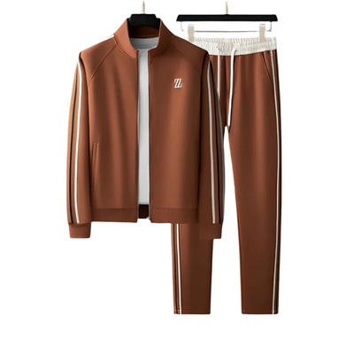 Ensemble élégant pour hommes – Polo et short – Marron
