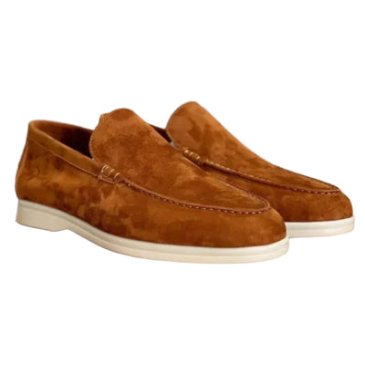 Mocassins classiques en daim pour hommes