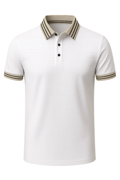 Polo Classique pour Homme – Blanc