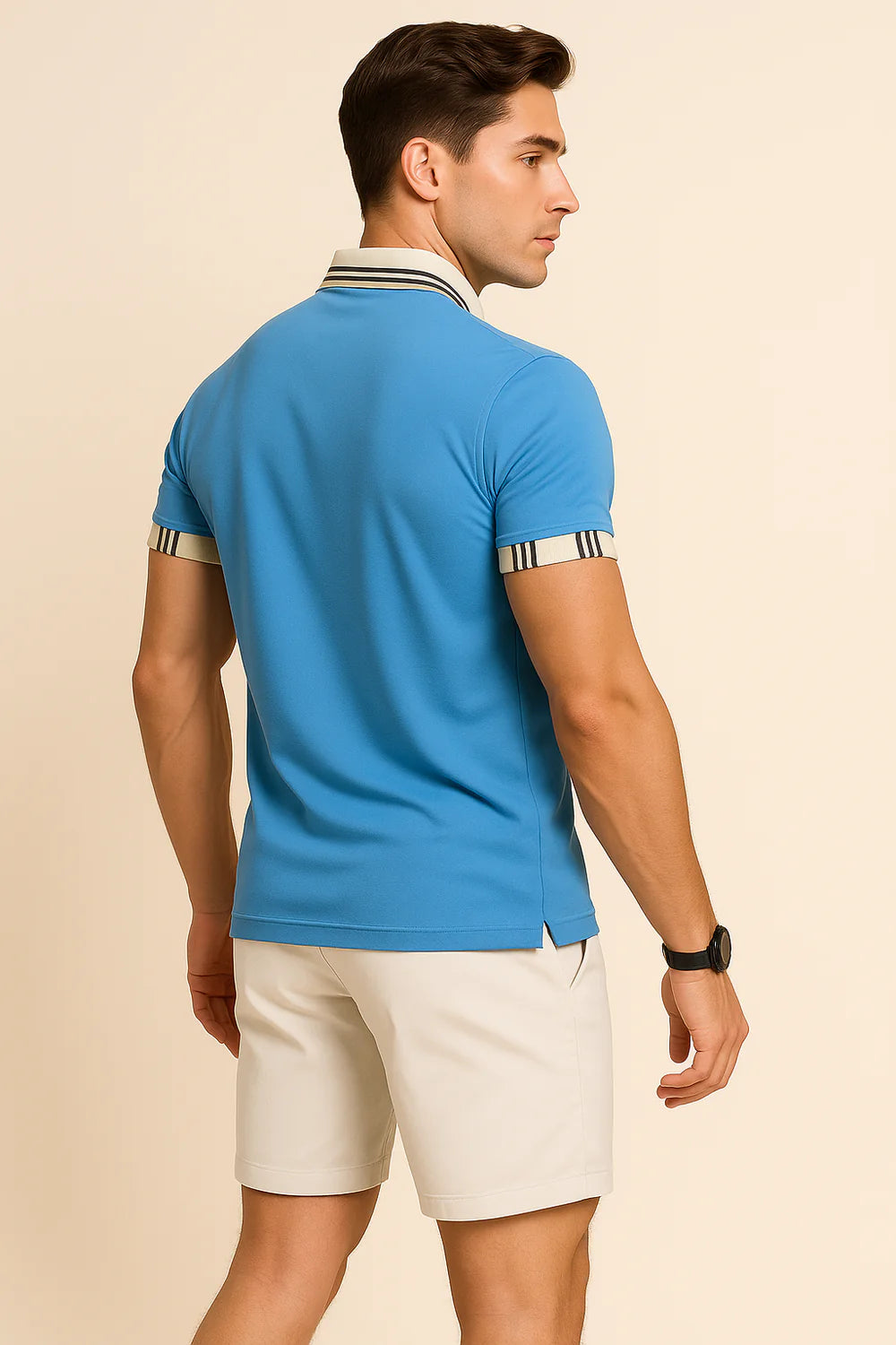 Polo Classique pour Homme – Bleu clair