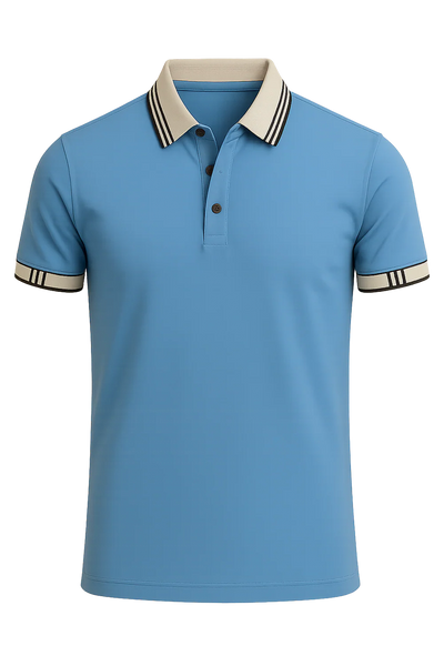 Polo Classique pour Homme – Bleu clair