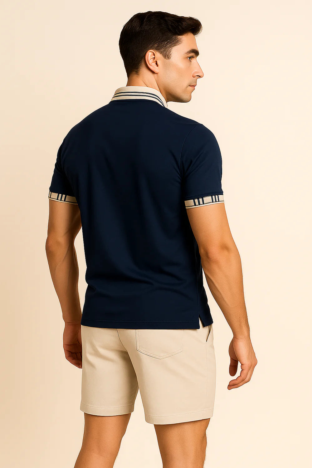 Polo Classique pour Homme – Bleu foncé