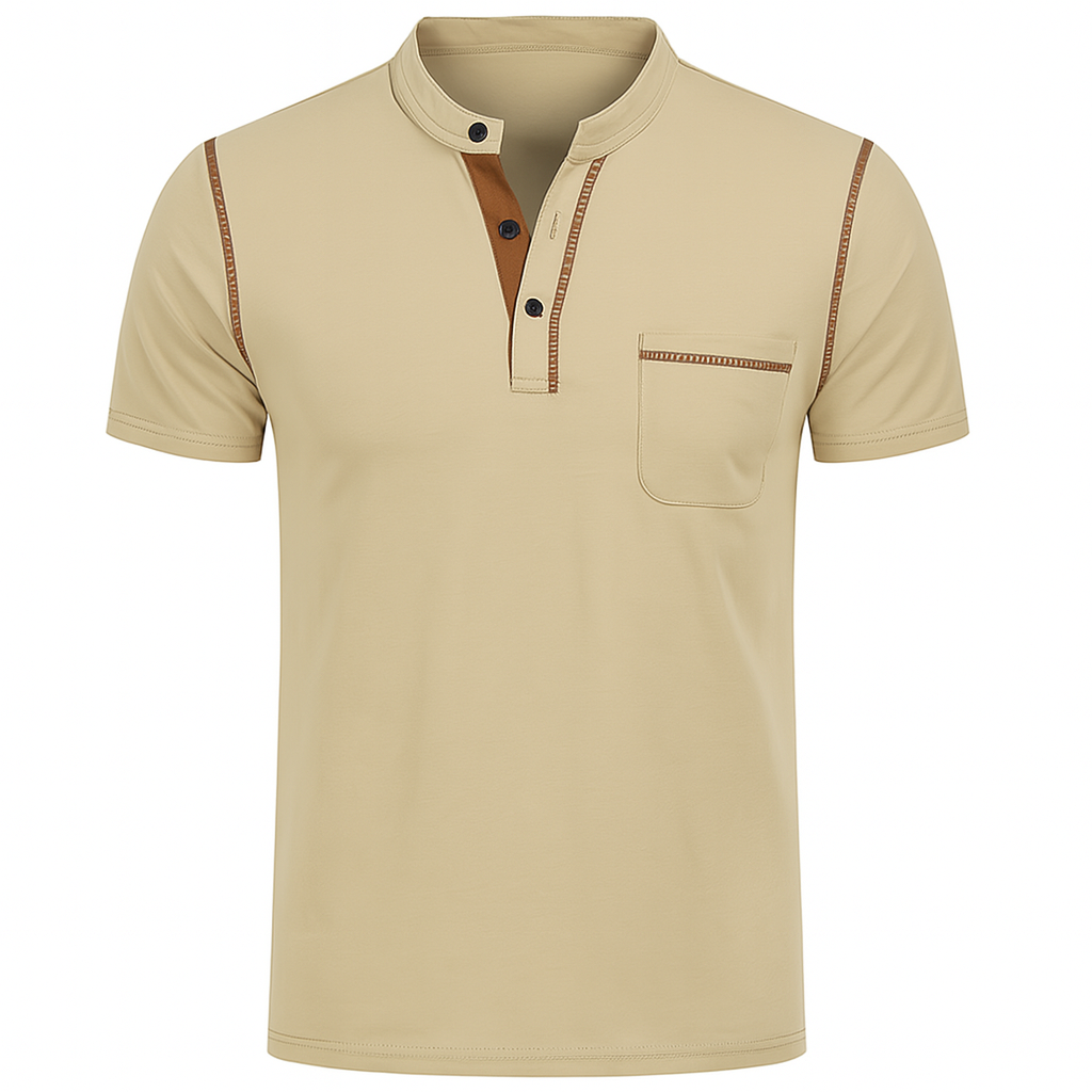 Polo Élégant Décontracté-Chic pour Homme – Beige