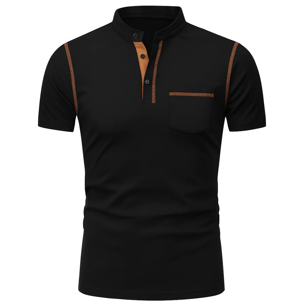 Polo Élégant Décontracté-Chic pour Homme – Noir