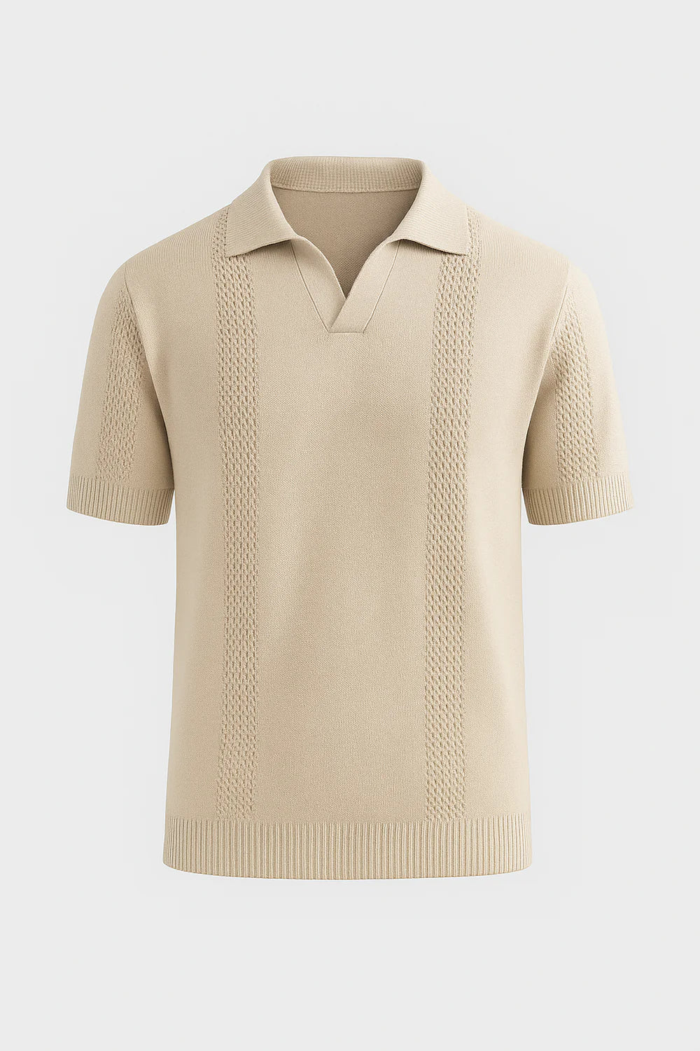 Polo Élégant pour Homme – Beige
