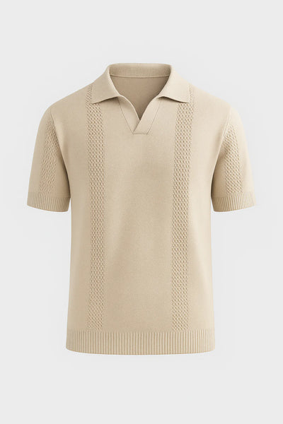 Polo Élégant pour Homme – Beige