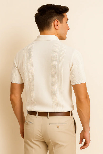Polo Élégant pour Homme – Blanc